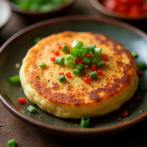 Enoki Mushroom Pancake