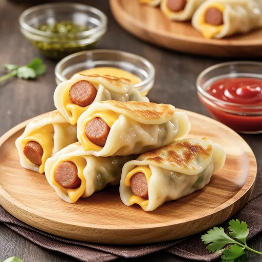 Sausage Dumpling Skin Rolls