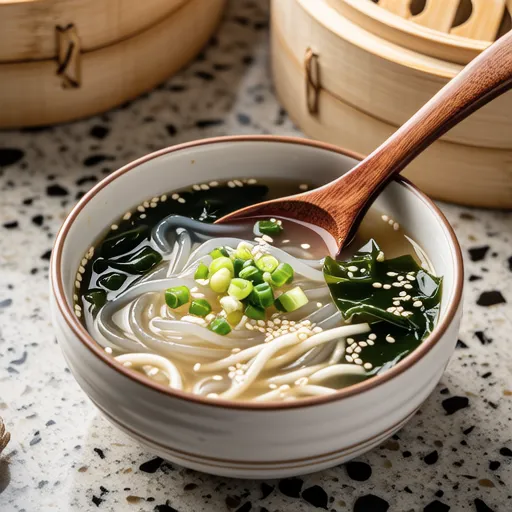 Bean Sprout and Wakame Chinese Soup