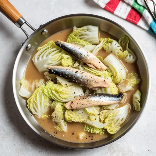 Stir-fried Cabbage with Canned Mackerel