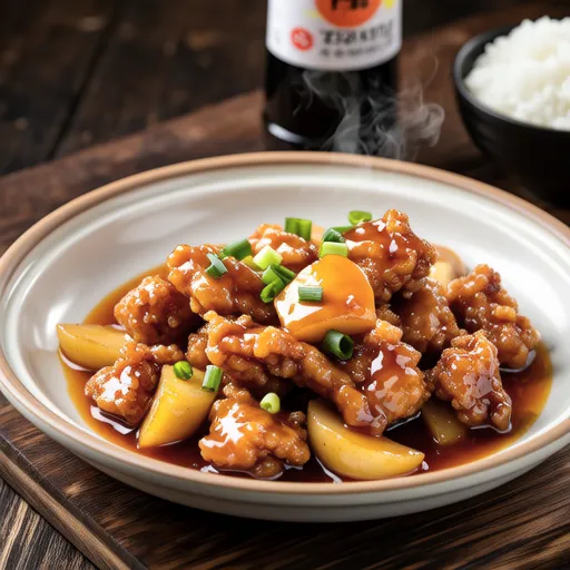 Daikon and Chicken Miso Stir-fry