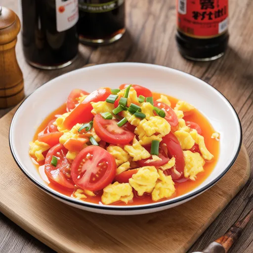 Chinese-style Stir-fried Eggs and Tomatoes