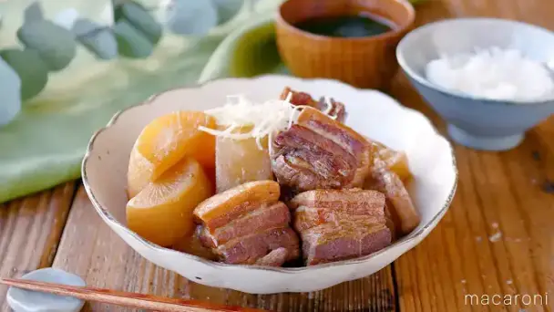 豚バラ角煮大根