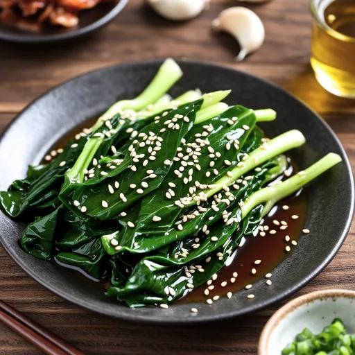 Stir-fried Sesame Leaf Shoots