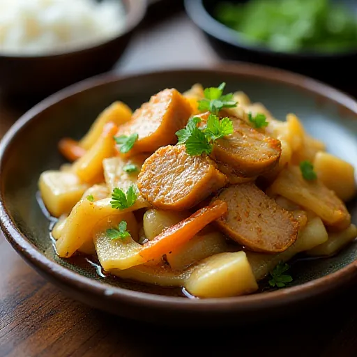 Stir-fried Bamboo Shoots and Cabbage with Miso