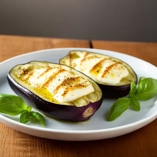 Grilled Eggplants with Cheese