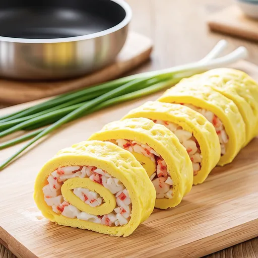 Crab Stick Egg Roll