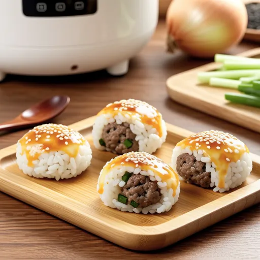 Beef and Cucumber Rice Balls for Babies