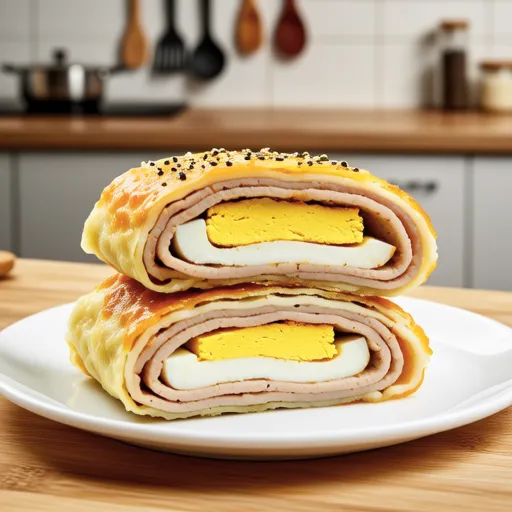 Tofu Spam Egg Roll