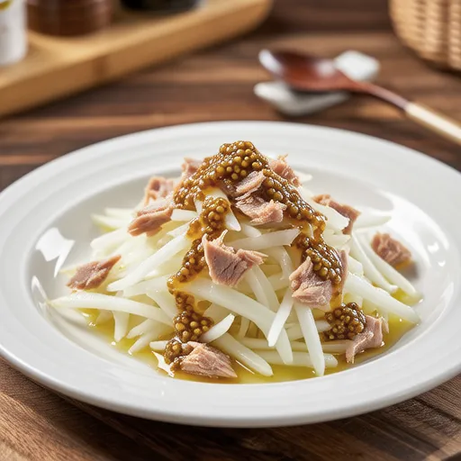 Turnip Tuna Mayo Mustard Salad