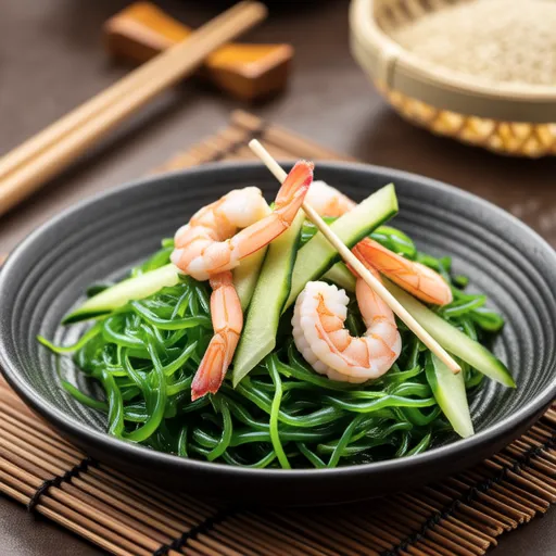 Seaweed and Shrimp Vinegared Salad