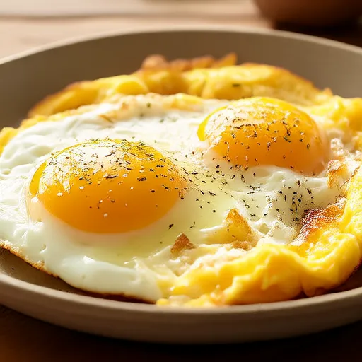 بيض مقلي بسيط