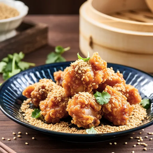 Soy-coated Fried Chicken