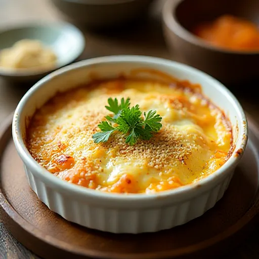 Japanese Gratin with Taro and Canned Mackerel