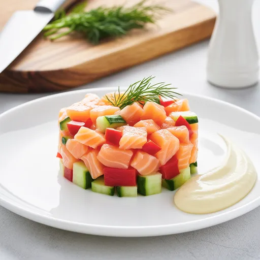 Colorful Salmon Tartare