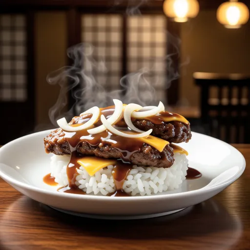 Cabbage-filled Loco Moco Style