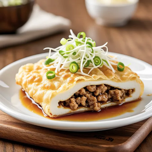 Stuffed Fried Tofu with Meat Filling