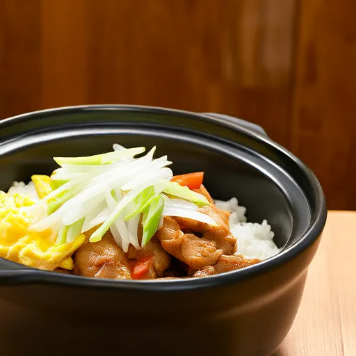 Frango e Pimentão ao Estilo Oyakodon