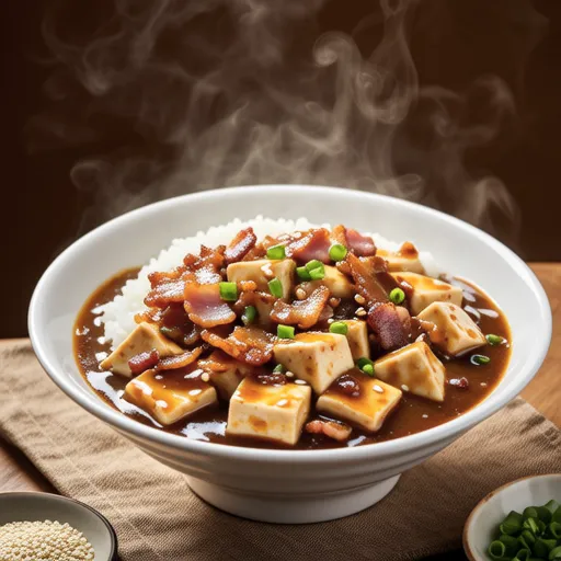 Bacon Soft Tofu Curry Rice