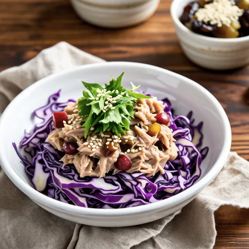 Cabbage and Tuna with Ume Shiso Dressing
