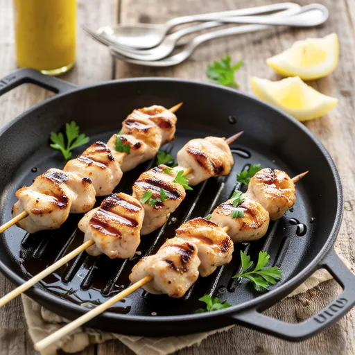 Honey Mustard Grilled Chicken Skewers