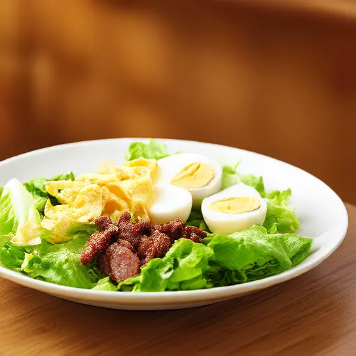 Salada de Alface e Queijo
