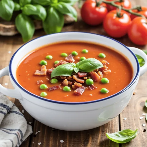 Snap Pea Tomato Soup