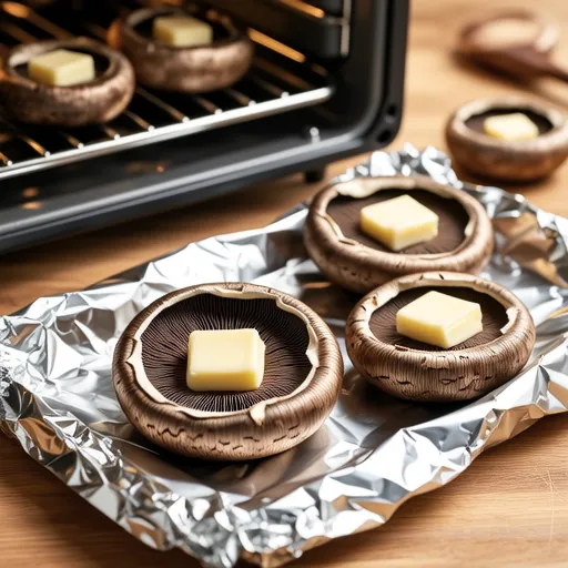 Grilled Shiitake Mushrooms with Butter