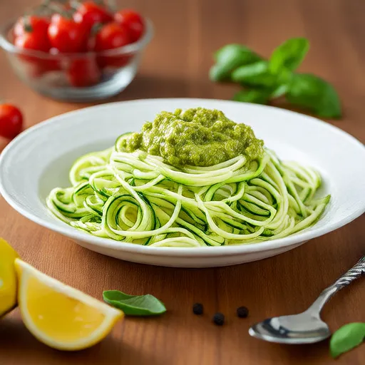Zucchini Noodles with Avocado Sauce