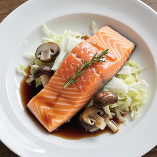 Salmon and Cabbage Butter Steam
