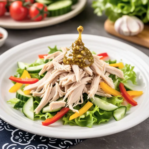Chicken Mustard Salad with Leftover Chicken