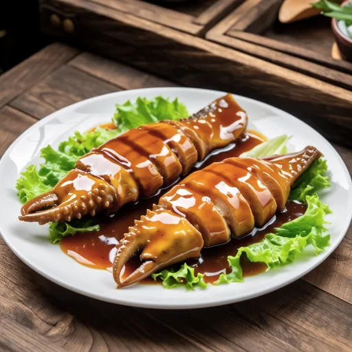 Spicy Oyster Sauce Glazed Yellowtail