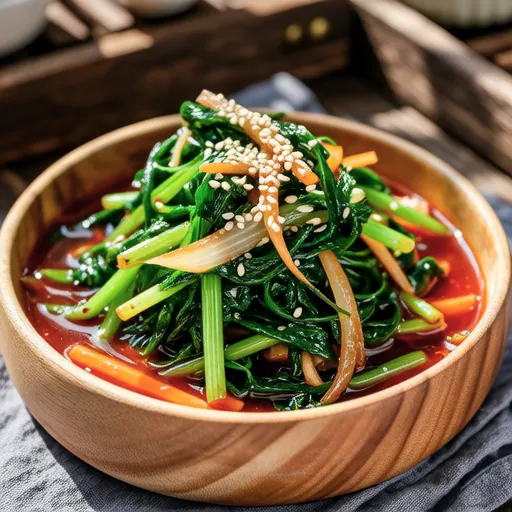 Dolnamul Muchim (Spring Greens Salad)