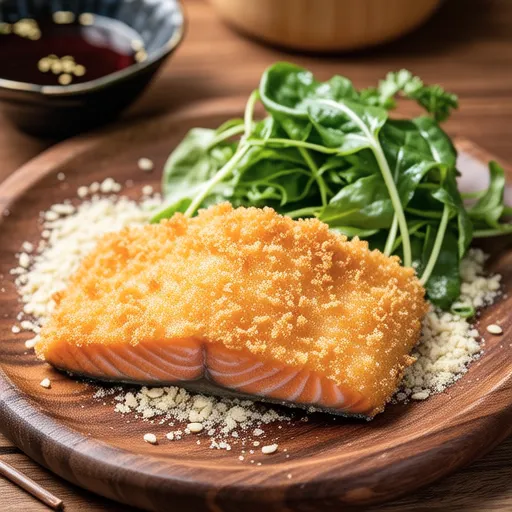 Pan-fried Salmon Cutlet Style