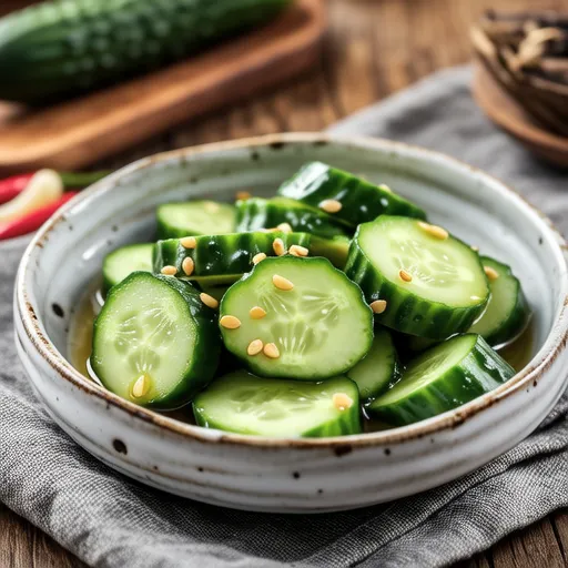 Daikon and Cucumber Pickled with Yuzu Pepper