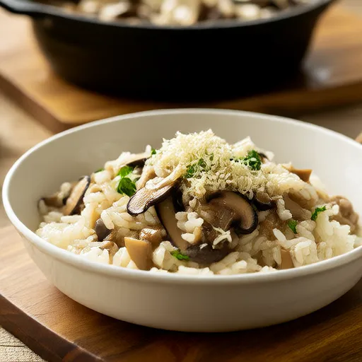 素食蘑菇燉飯