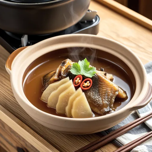Braised Yellowtail Collar with Daikon