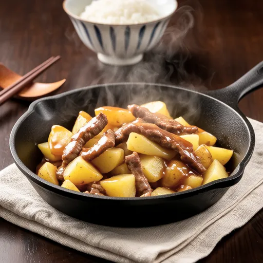 豚肉とじゃがいもの炒め物（きんぴら風）