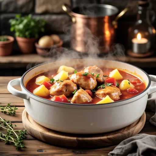Chicken and Potato Tomato Stew