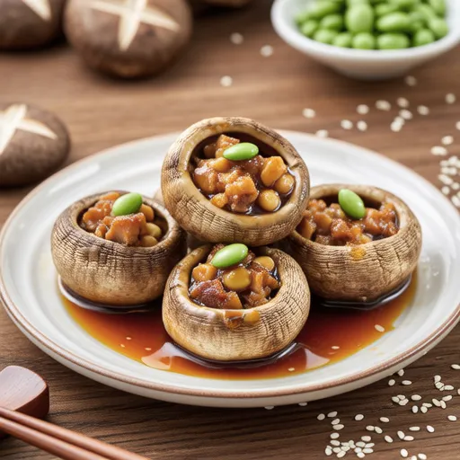 Stuffed Shiitake Mushroom Pouches