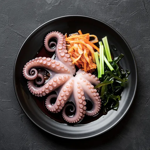 Octopus and Kimchi Korean Seaweed Mix