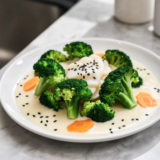 Broccoli and Scallop Can Sauce