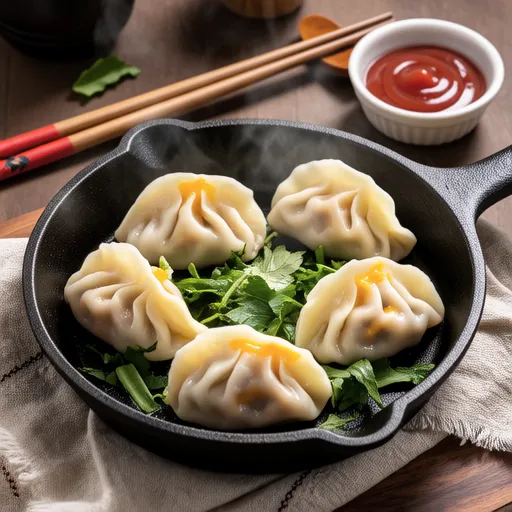 Shiso and Cheese Pan-fried Dumplings