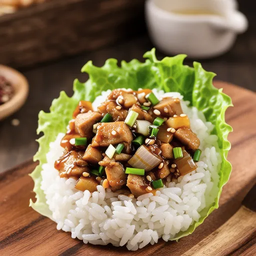 Tuna Ssamjang Lettuce Wrap Rice