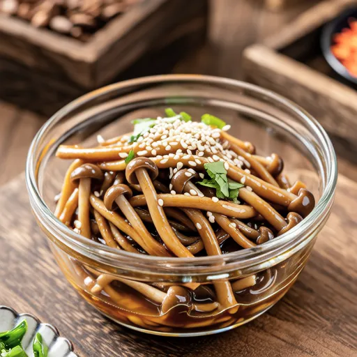Nira and Enoki Sesame Ponzu Salad