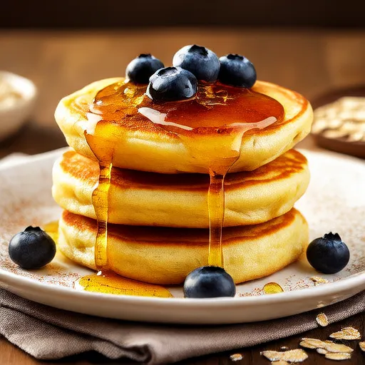 Pancakes à la banane et flocons d'avoine