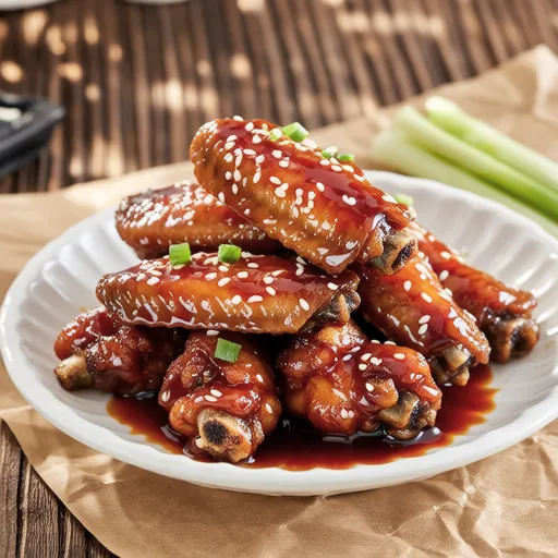 Spicy Air Fryer Chicken Wings with Rib Flavor