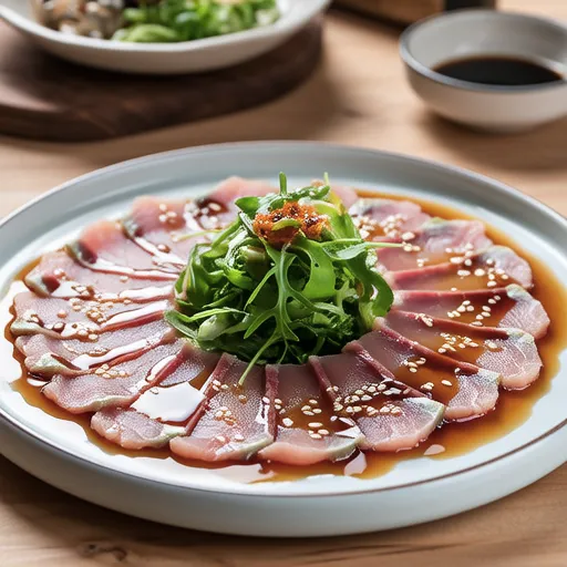 Tuna Carpaccio with Chinese Flavor