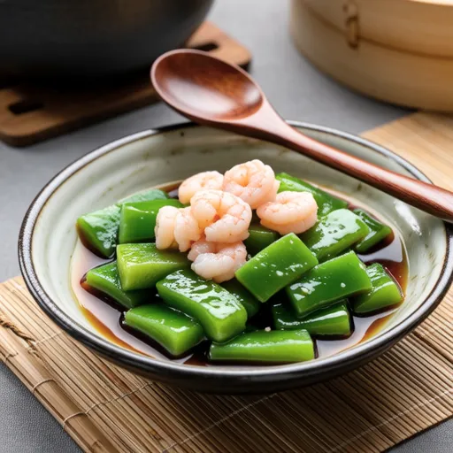 Nira and Sakura Shrimp Ohitashi