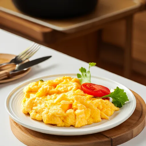 Simple Tomato Cheese Tofu Omelette